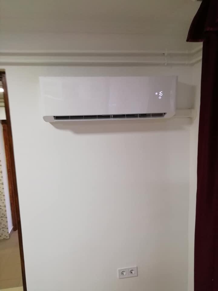 Frissen telepített klíma hűtés próbája